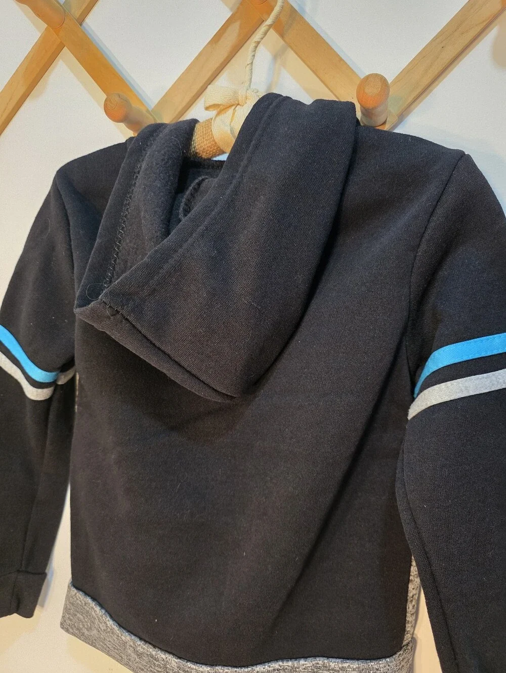Mad Game Hoodie Jacket Black Gray Blue Kids 4